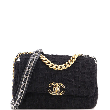 Chanel 19 Flap Bag Quilted Tweed Medium
