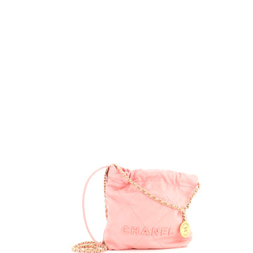 Chanel 22 Chain Hobo Quilted Caviar Mini