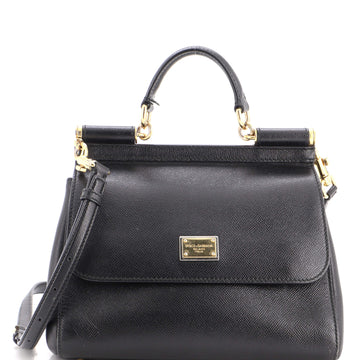 Dolce & Gabbana Miss Sicily Shoulder Bag Leather Large