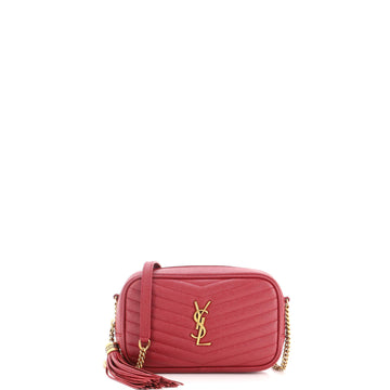 Saint Laurent LouLou Crossbody Bag Matelasse Chevron Leather Mini