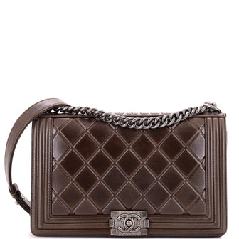 Chanel Paris-Salzburg Boy Flap Bag Embossed Calfskin New Medium