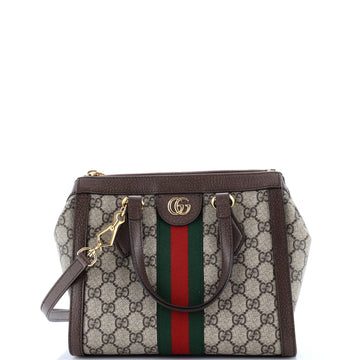 Gucci Ophidia Top Handle Tote GG Coated Canvas Small