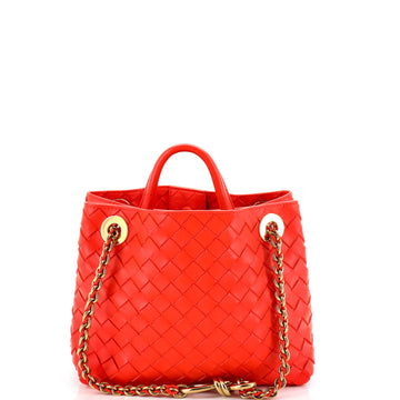 Bottega Veneta Andiamo Top Handle Bag Intrecciato Nappa Small