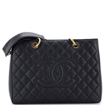 Chanel Grand Shopping Tote Quilted Caviar