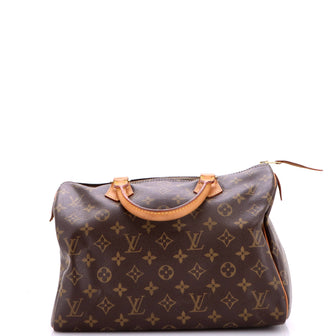 Louis Vuitton Speedy Handbag Monogram Canvas 30