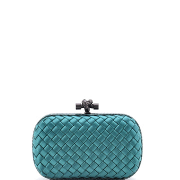 Bottega Veneta Box Knot Clutch Intrecciato Satin Small