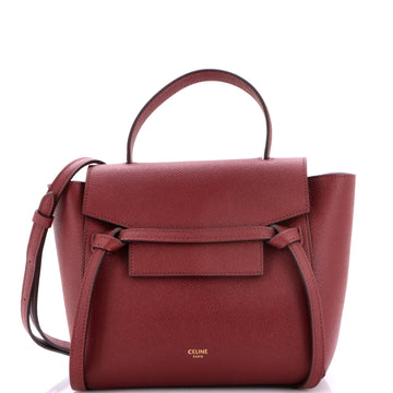 Celine Belt Bag Textured Leather Nano