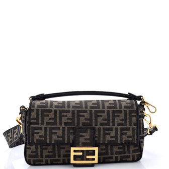 Fendi Baguette NM Bag Zucca Canvas Medium