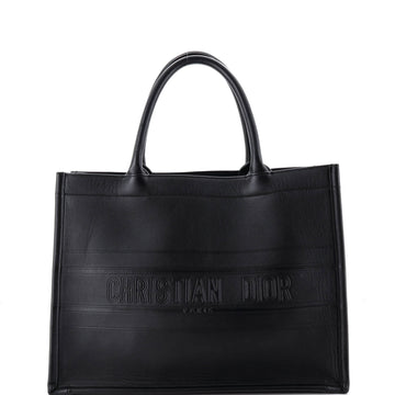 Christian Dior Book Tote Embossed Leather Medium