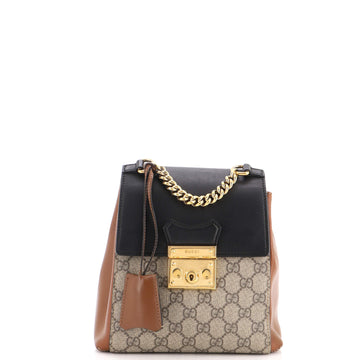 Gucci Padlock Backpack GG Coated Canvas and Leather Mini