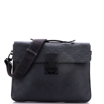 Louis Vuitton S Lock Briefcase Monogram Taurillon Leather