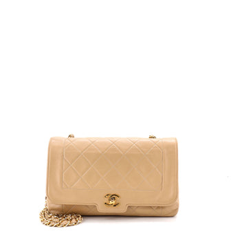 Chanel Vintage CC Chain Flap Bag Quilted Lambskin Medium