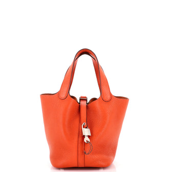Hermes Picotin Lock Bag Clemence PM
