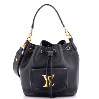 Louis Vuitton Lockme Pocket Bucket Bag Leather