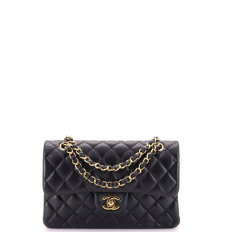 Chanel Classic Double Flap Bag Quilted Lambskin Small