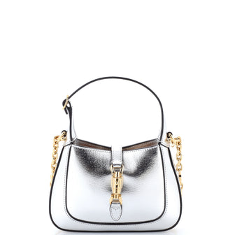 Gucci Jackie 1961 Chain Hobo Leather Mini