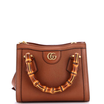 Gucci Diana NM Bamboo Handle Tote Leather Mini