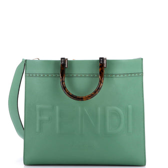 Fendi Sunshine Shopper Tote Leather Medium