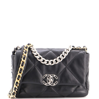 Chanel 19 Flap Bag Quilted Leather Medium
