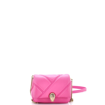 Bvlgari Serpenti Cabochon Shoulder Bag Diagonal Quilted Leather Micro
