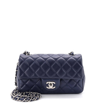 Chanel Classic Single Flap Bag Quilted Lambskin Mini