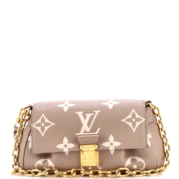 Louis Vuitton Favorite NM Handbag Bicolor Monogram Empreinte Giant