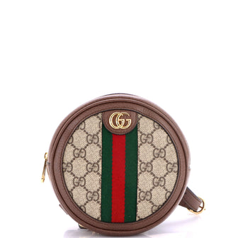 Gucci Ophidia Round Backpack GG Coated Canvas Mini