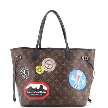 Louis Vuitton Neverfull NM Tote Limited Edition World Tour Monogram Canvas MM