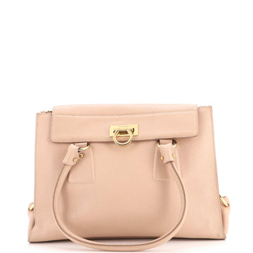 Salvatore Ferragamo Lotty Satchel Leather Medium