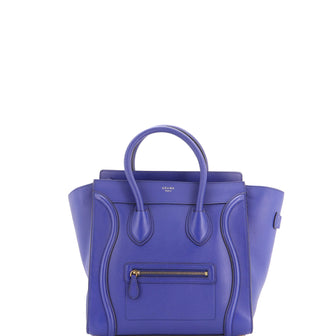 Celine Luggage Bag Grainy Leather Mini
