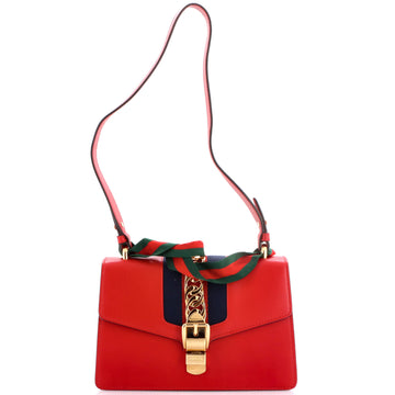 Gucci Sylvie Shoulder Bag Leather Small