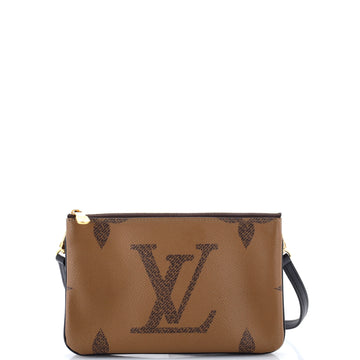 Louis Vuitton Double Zip Pochette Reverse Monogram Giant