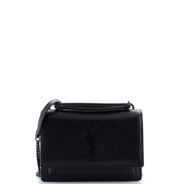 Saint Laurent Sunset Top Handle Chain Wallet Leather