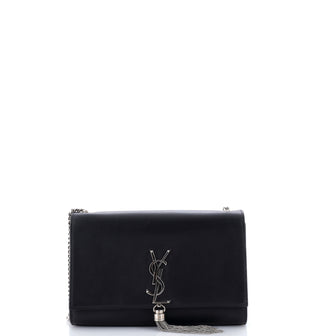 Saint Laurent Classic Monogram Tassel Crossbody Bag Leather Medium