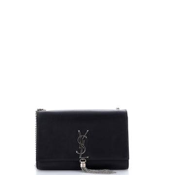 Saint Laurent Classic Monogram Tassel Crossbody Bag Leather Medium