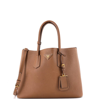Prada Cuir Double Tote Saffiano Leather Large