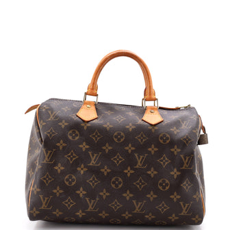 Louis Vuitton Speedy Handbag Monogram Canvas 30