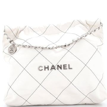 Chanel 22 Chain Hobo Quilted Calfskin Large