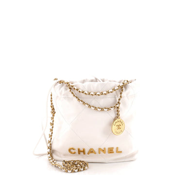 Chanel 22 Chain Hobo Quilted Calfskin Mini