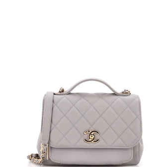 Chanel Business Affinity Flap Bag Quilted Caviar Small