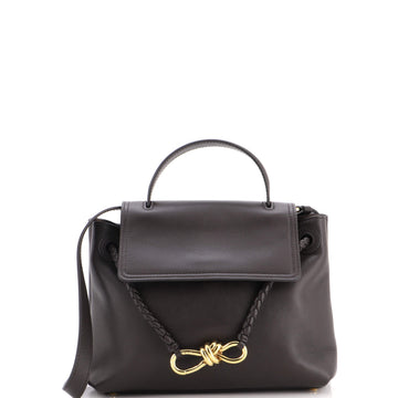 Bottega Veneta Ciao Ciao Top Handle Bag Leather with Intrecciato Detail Small