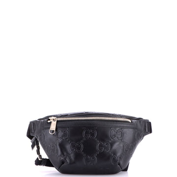 Gucci Belt Bag GG Embossed Perforated Leather Small