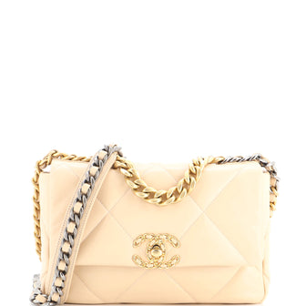 Chanel 19 Flap Bag Quilted Leather Medium