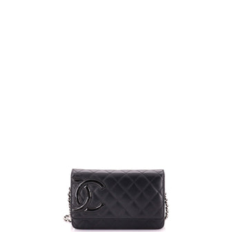 Chanel Cambon Wallet on Chain Quilted Leather