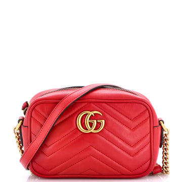 Gucci GG Marmont Shoulder Bag Matelasse Leather Mini