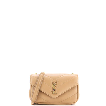 Saint Laurent Loulou NM Shoulder Bag Matelasse Chevron Leather Mini