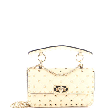 Valentino Garavani Rockstud Spike Flap Bag Quilted Leather Small