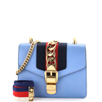 Gucci Sylvie Chain Shoulder Bag Leather Mini