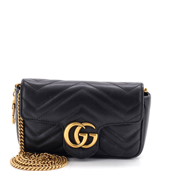 Gucci GG Marmont Flap Bag Matelasse Leather Super Mini