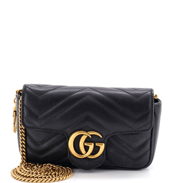 Gucci GG Marmont Flap Bag Matelasse Leather Super Mini